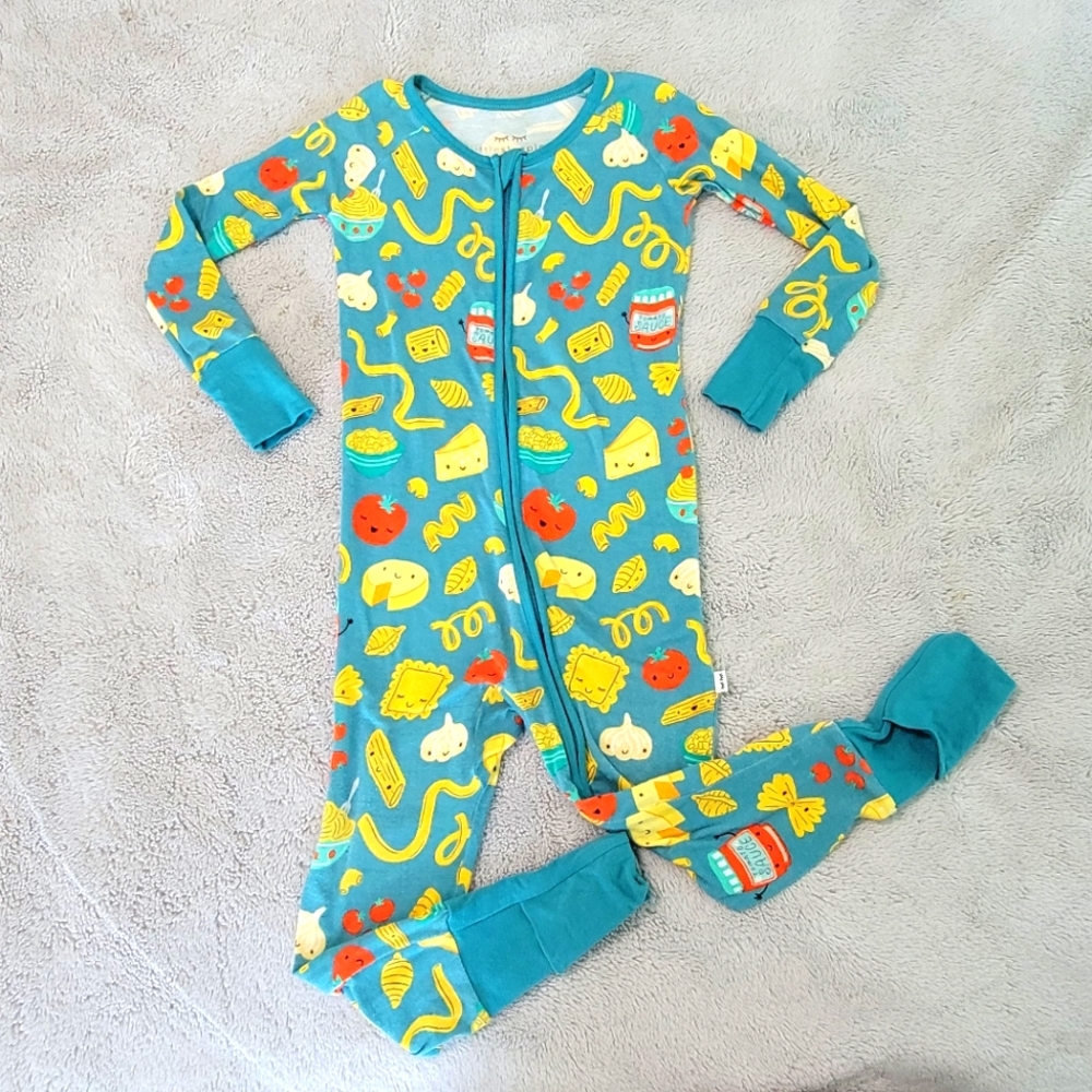 Little Sleepies Pasta Party Zippie 18 to 24 Months